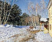 Isaac Levitan March, oil painting